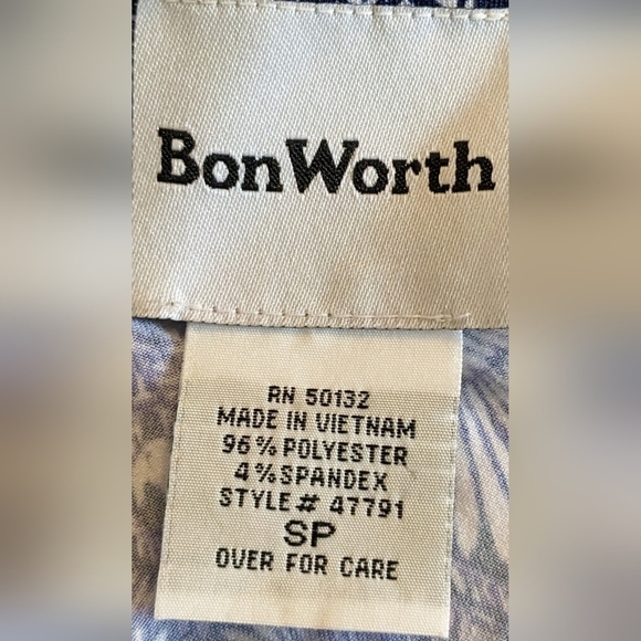 Pre-owned BonWorth short sleeve shirt size SP, TF - Picture 3 of 4
